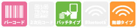 バーコード対応の無線LANタイプのハンディターミナルです。