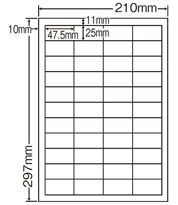 ラベルシート　LDW44CB