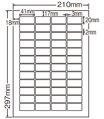 ラベルシート　LDW48E