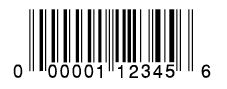 バーコード：UPC